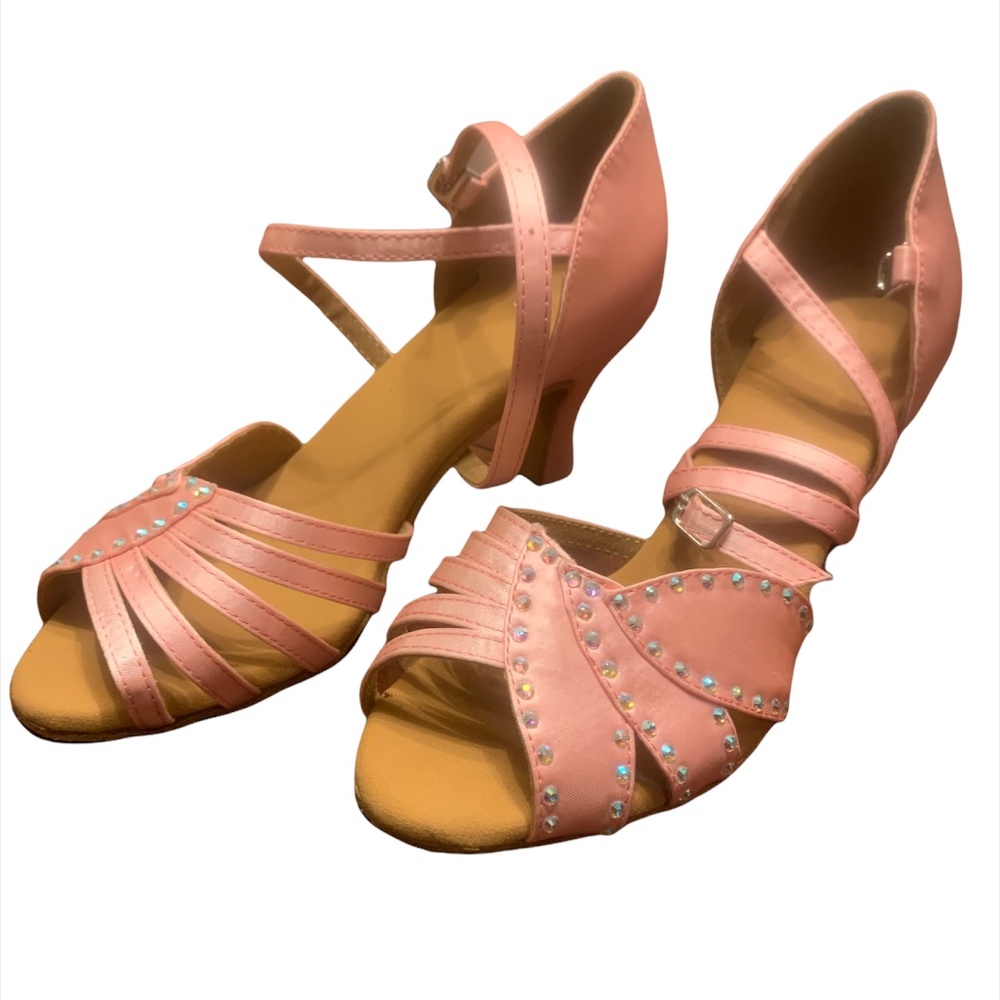 Pink Low Heel Dressy Shoe